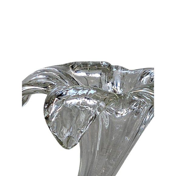 Lily Flower Clear Glass Handblown Decor Floral - Picture 8 of 14